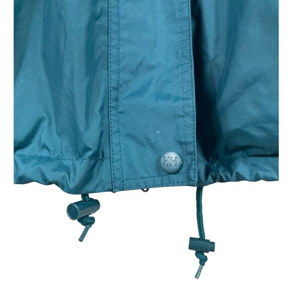 Helly Hansen Mens Large Packable Adjustable Rain Wind Full Zip Jacket Blue Flaws - Picture 6 of 16